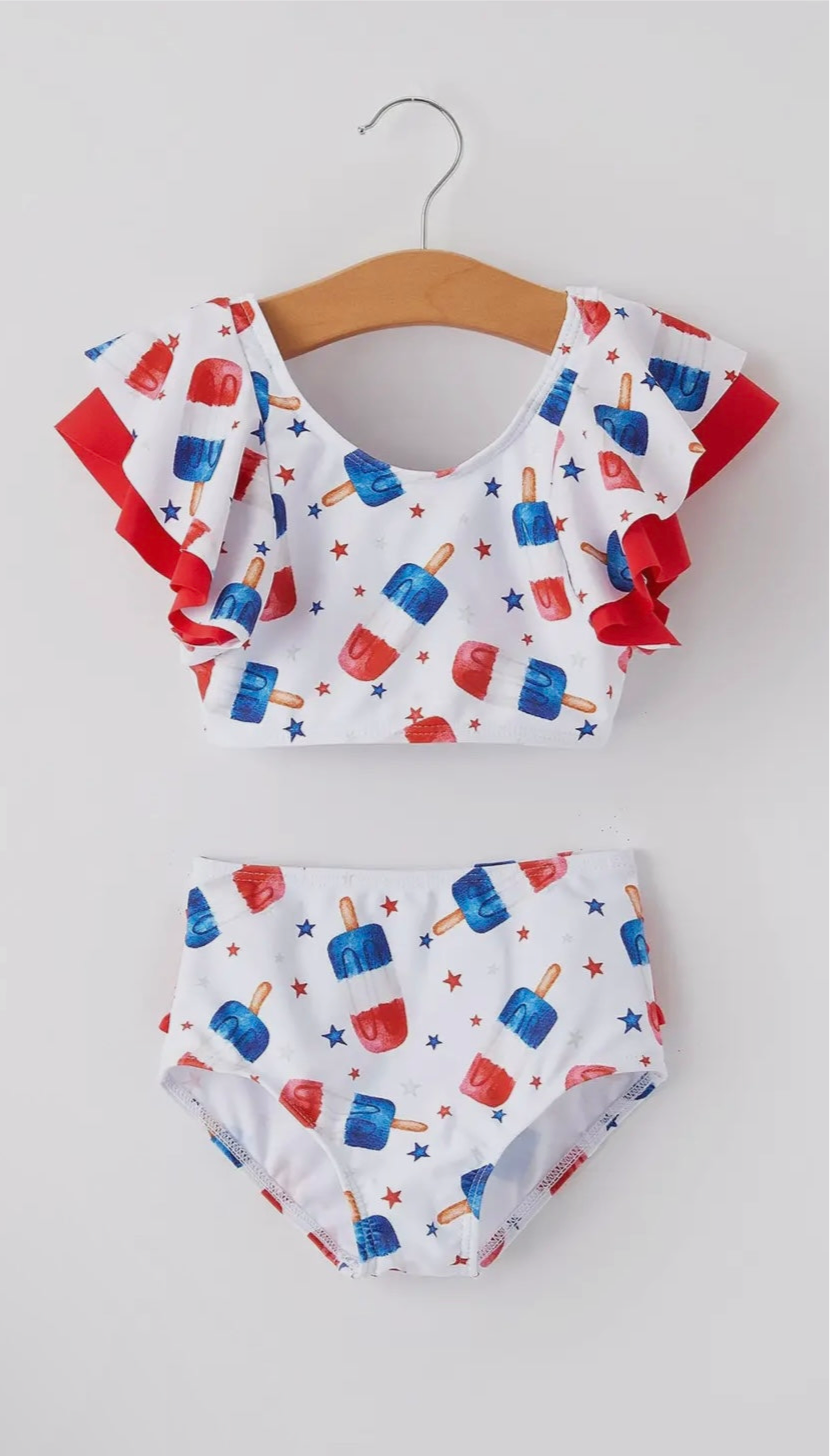 Rocket pop swim two piece bikini
