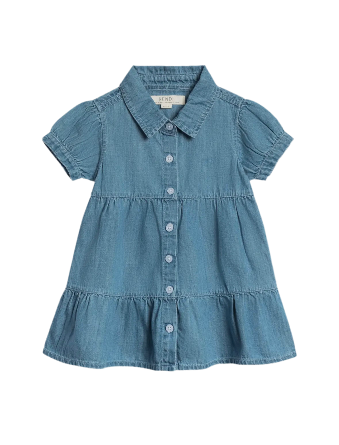 Pippa chambray short sleeve dress
