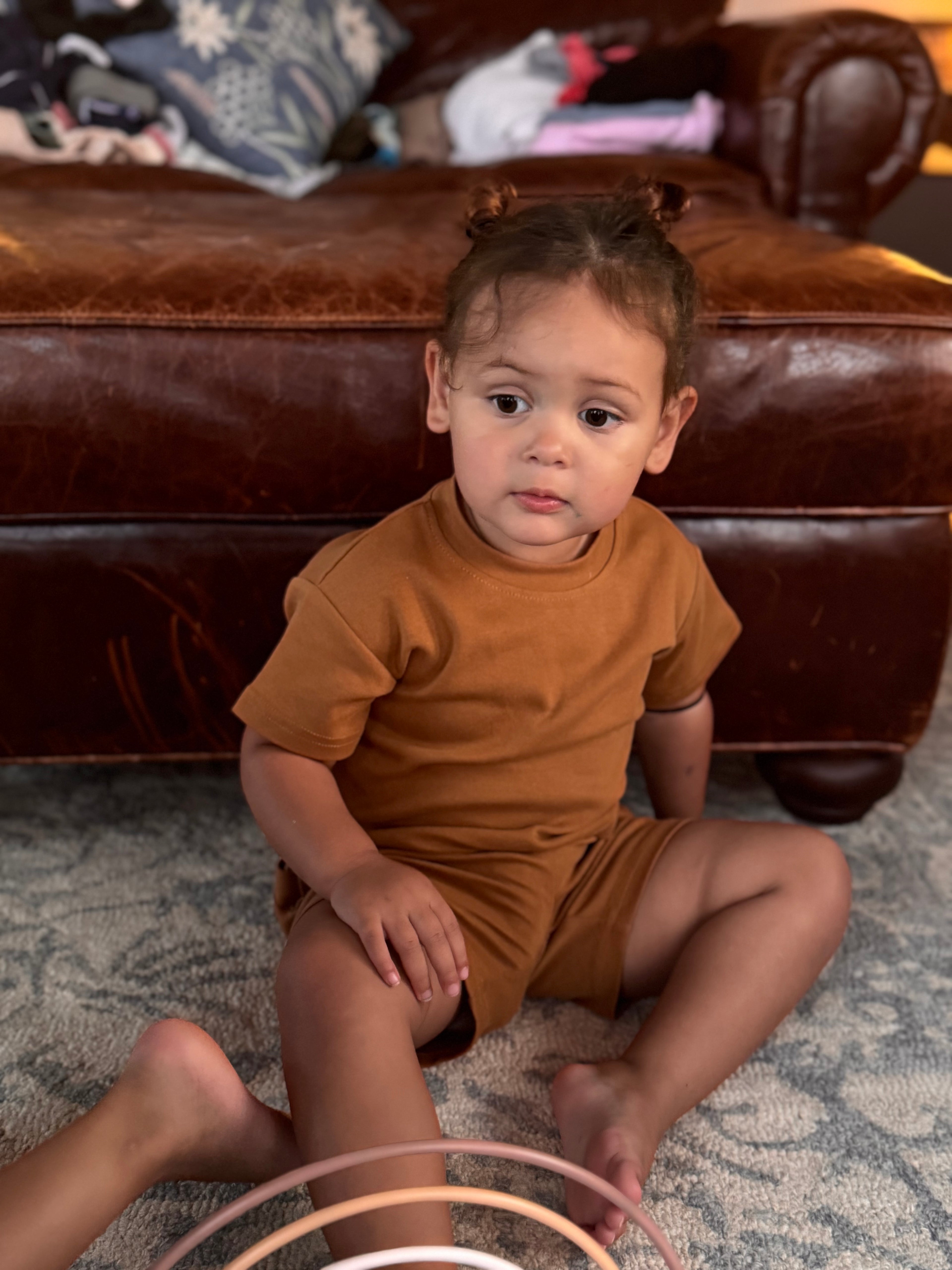 Caramel shorts set