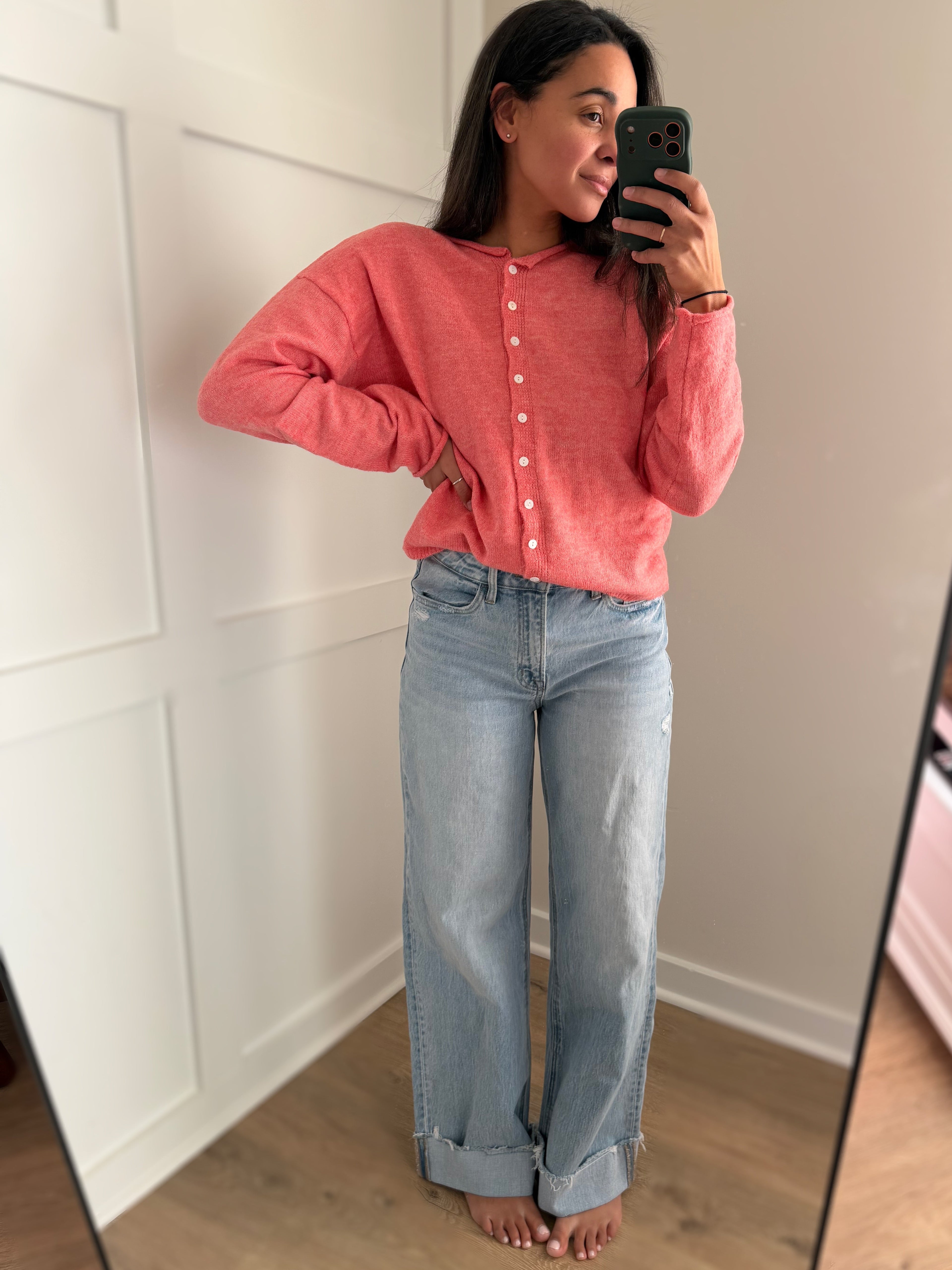 Essential cardigan - SUNSET