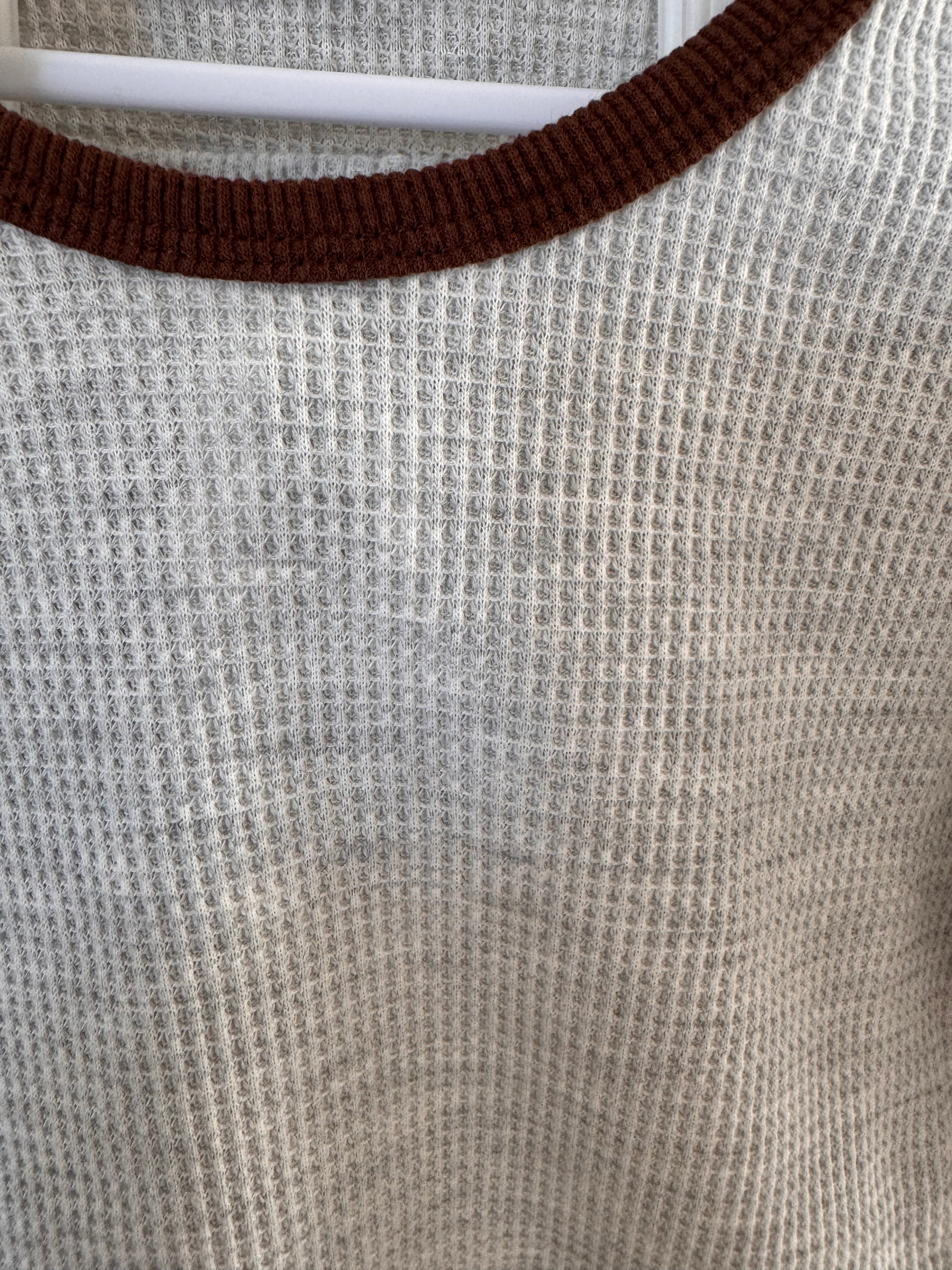 waffle knit set (heather gray)