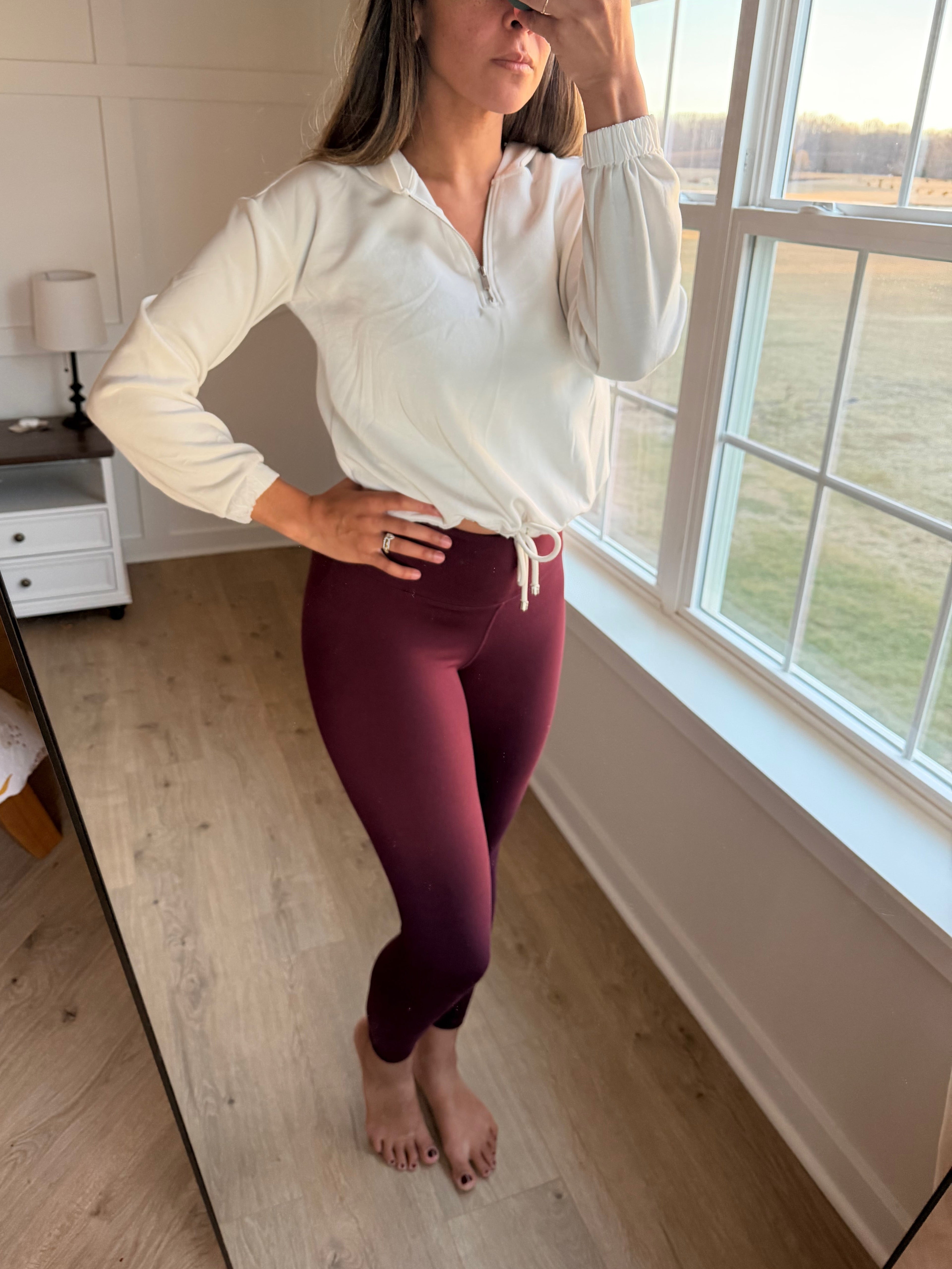 Butter soft leggings - WINE