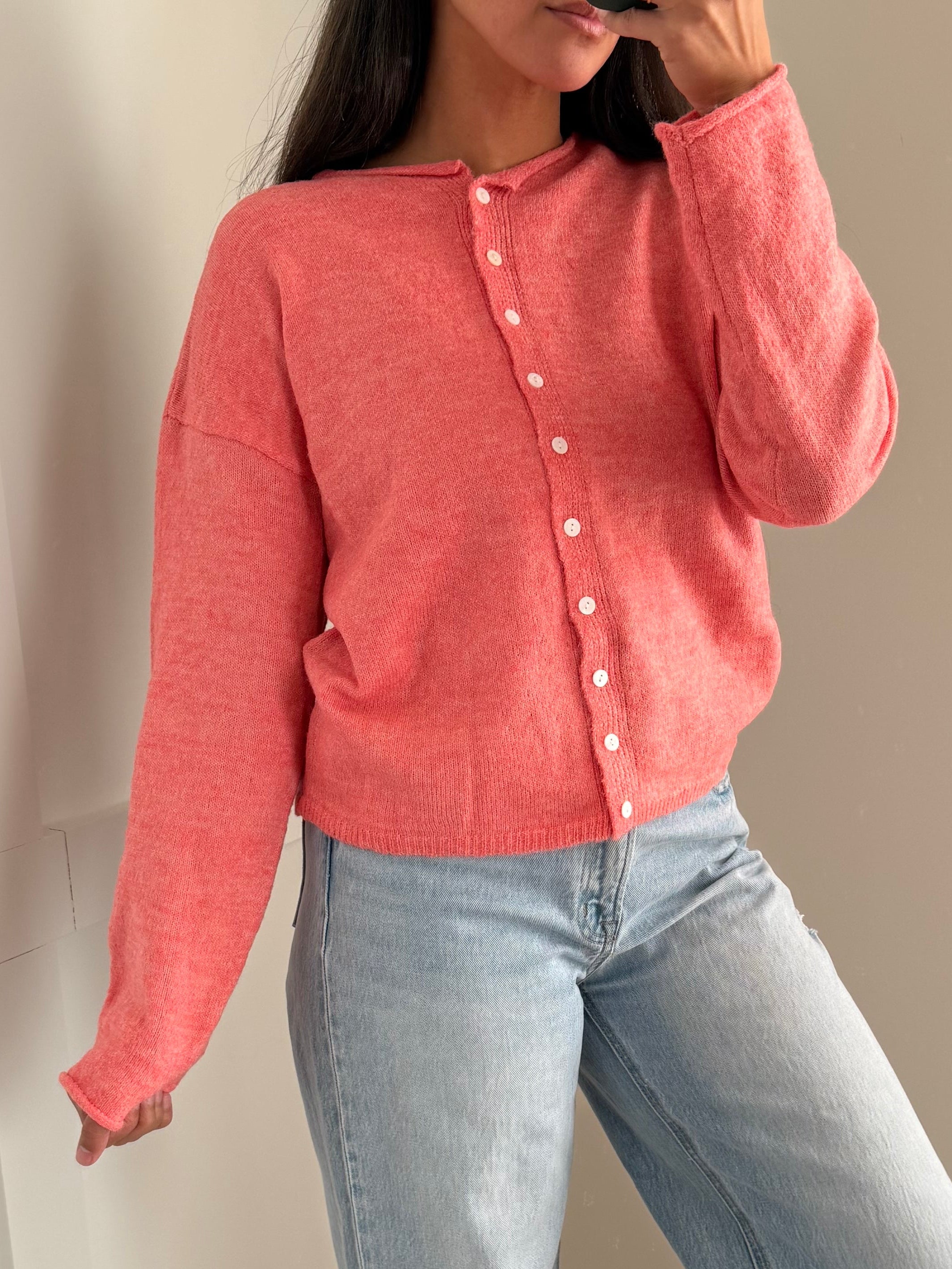 Essential cardigan - SUNSET