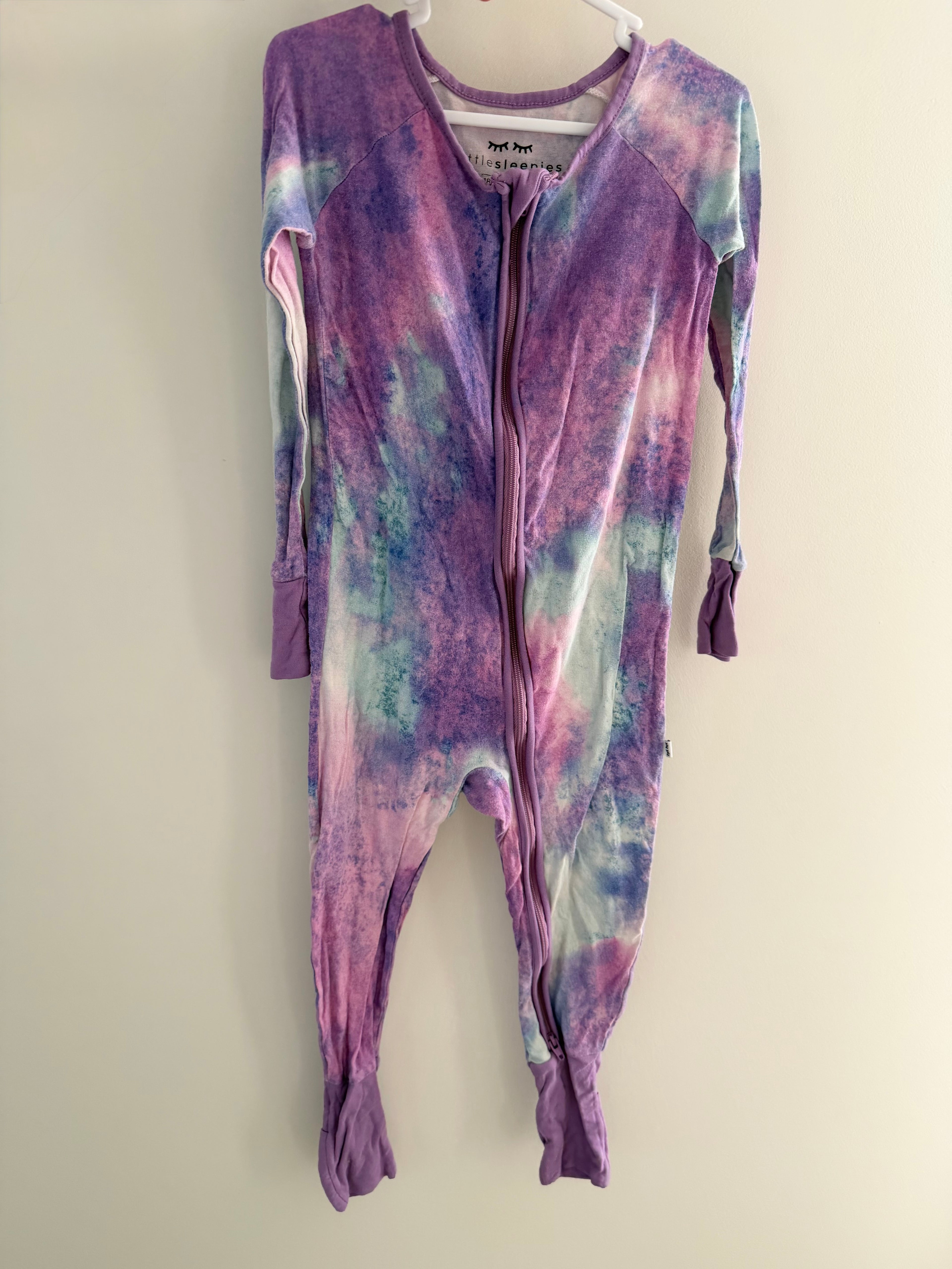 PRELOVED* Littlesleepies sleeper - tie dye print (18-24mo)