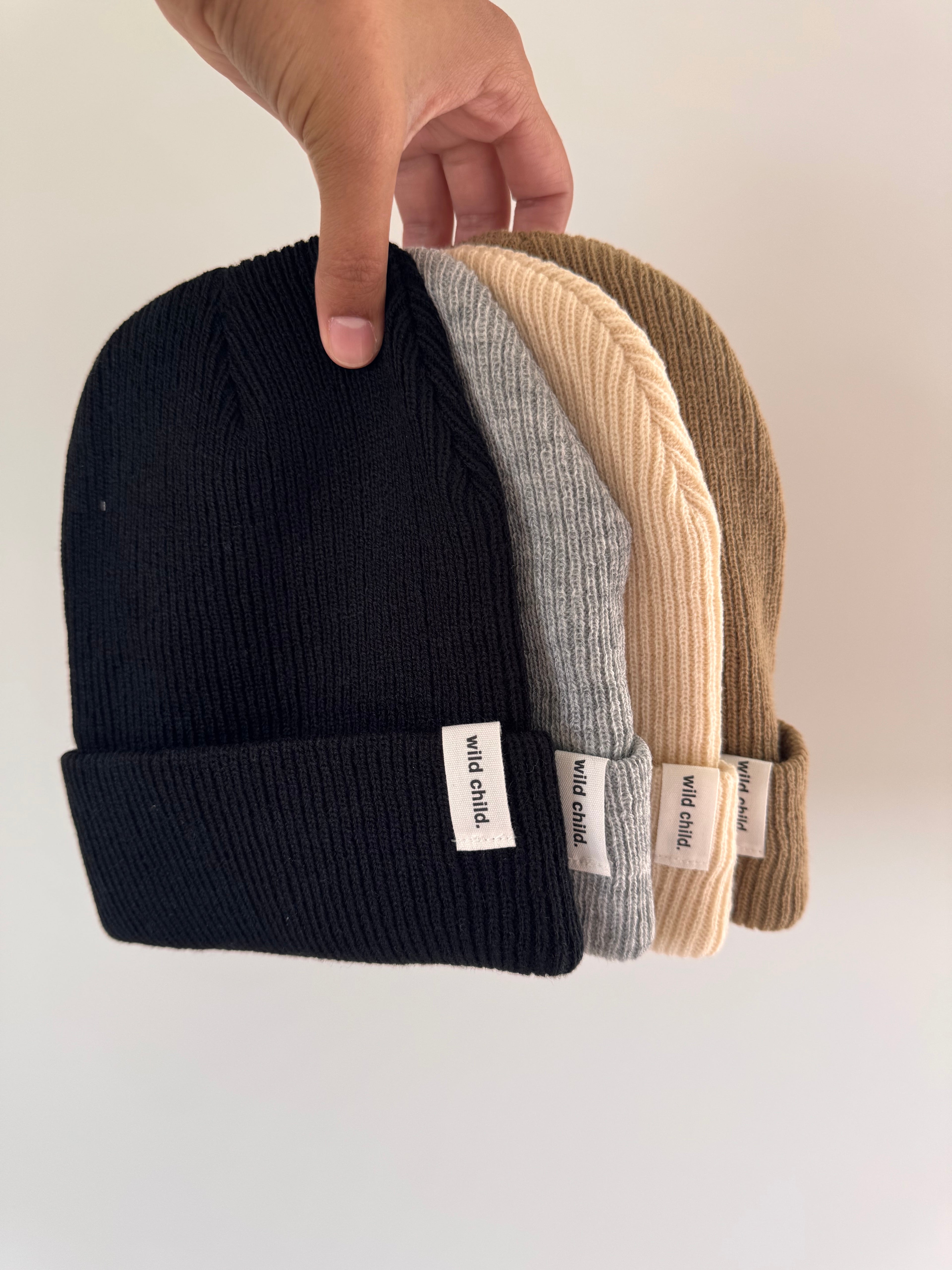 wild child beanie CREAM