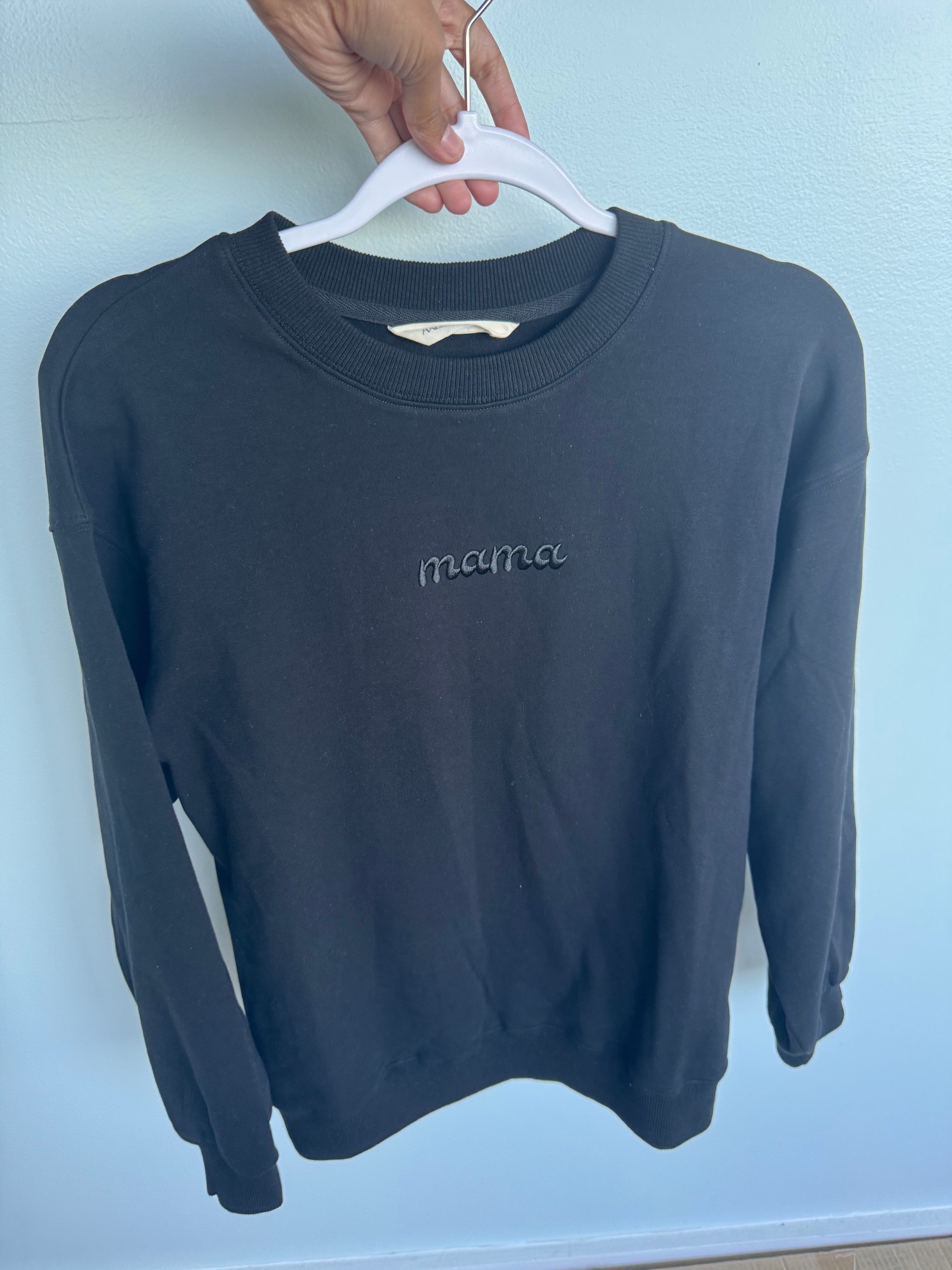 mama crewneck sweatshirt (black)