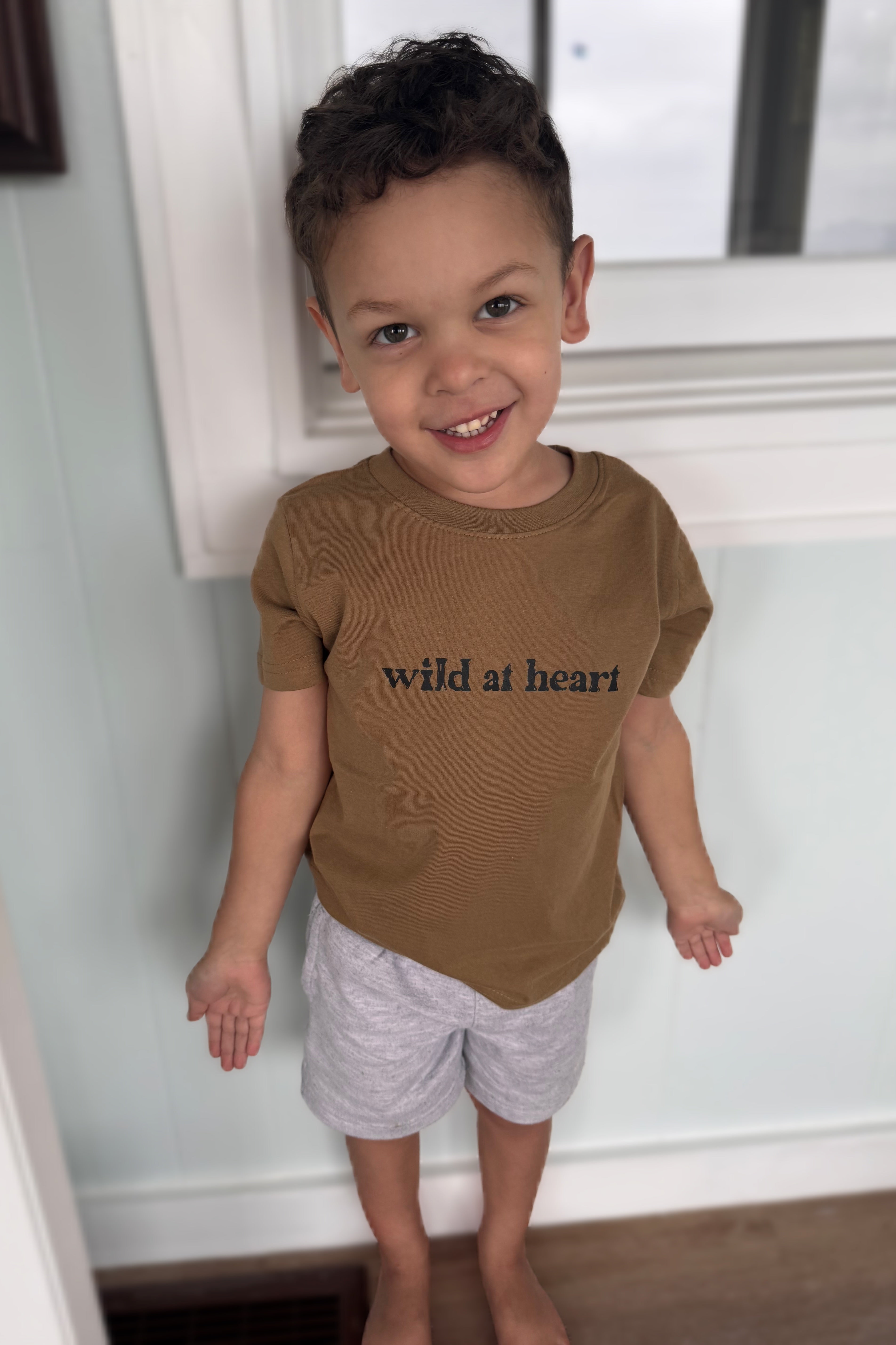 ‘wild at heart’ toddler tee