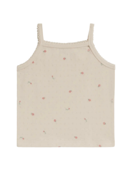 Iris pointelle tank