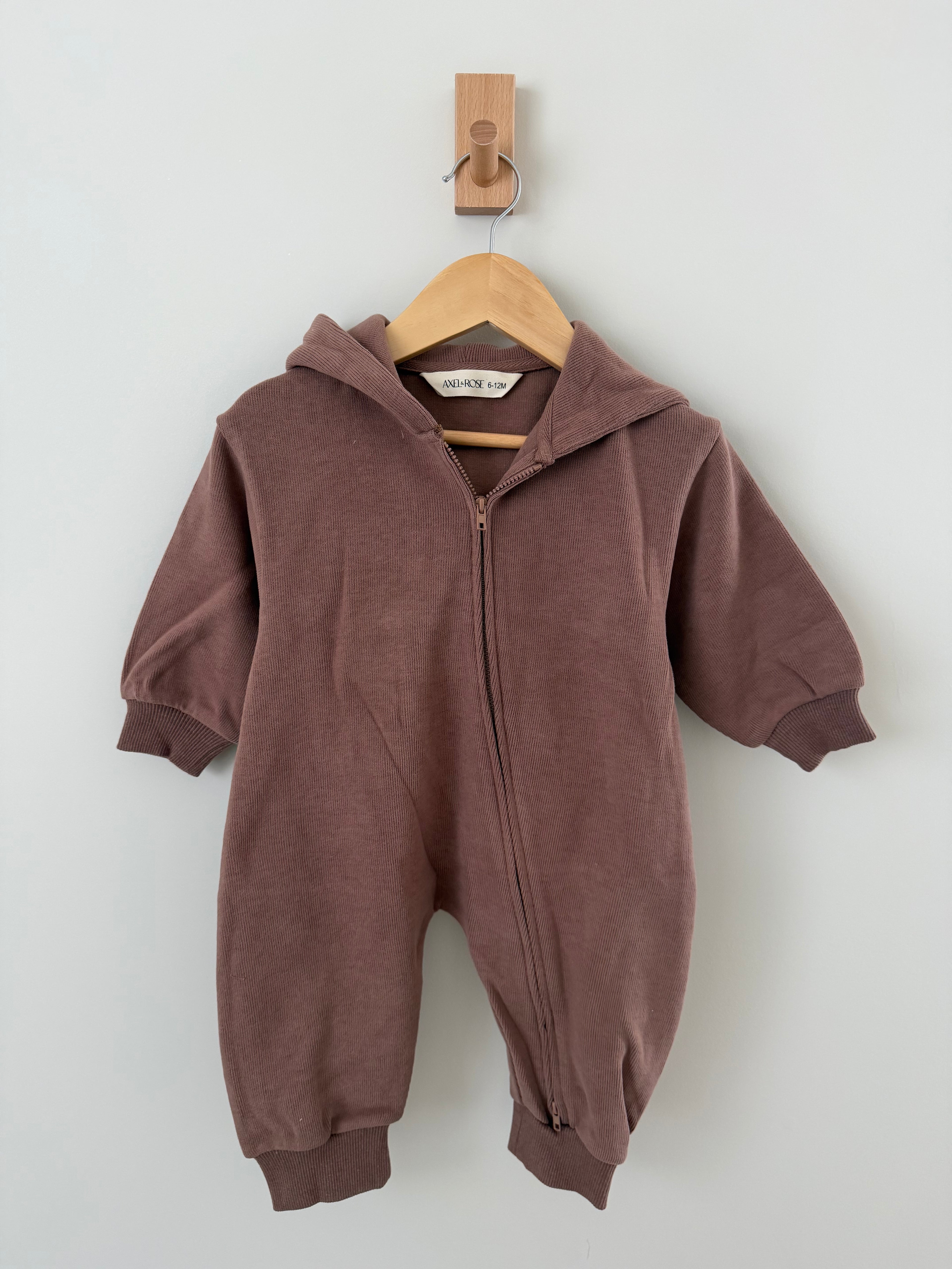 Zip-up jumpsuit (Mocha)