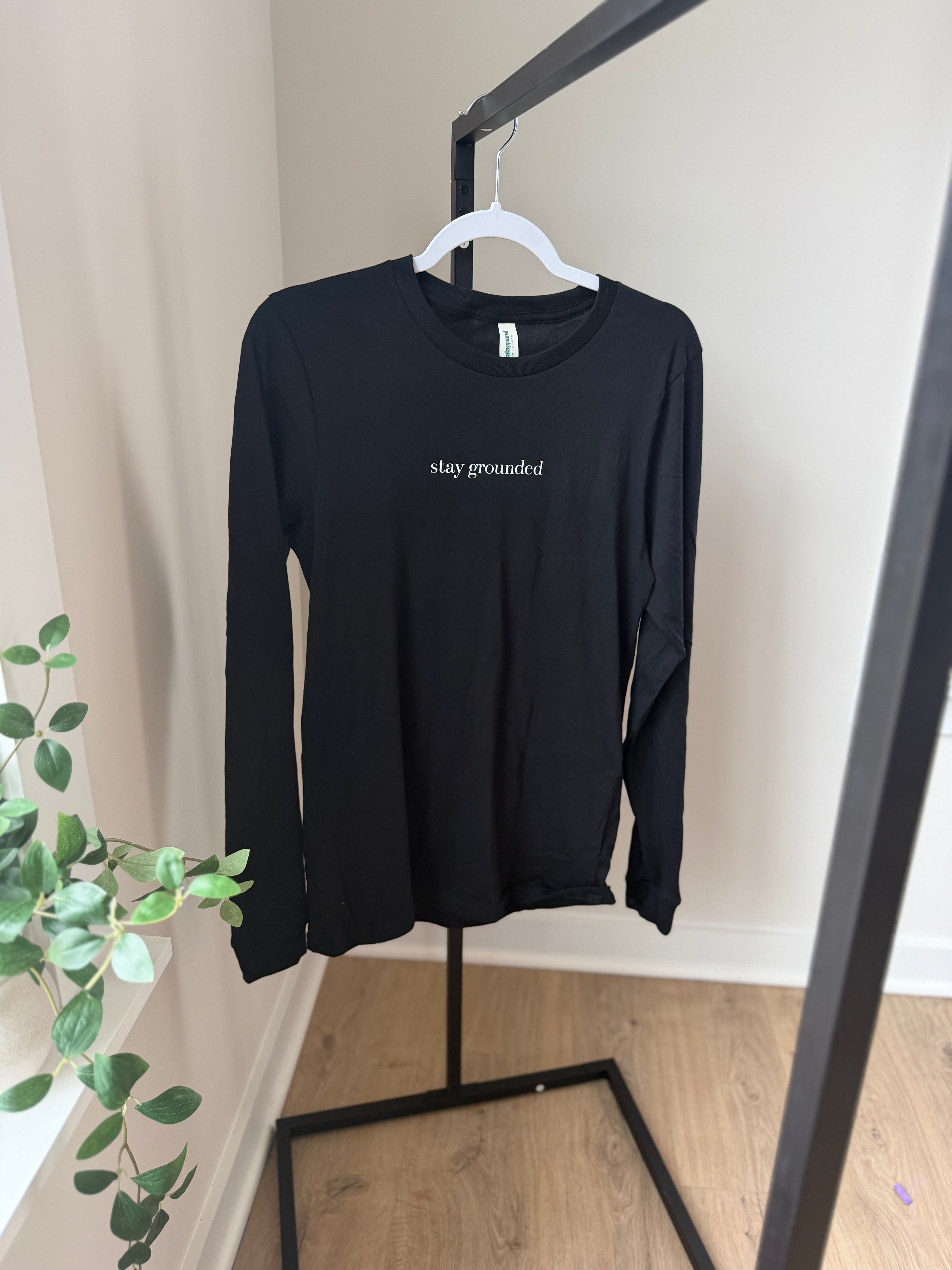 SG Adult Organic long sleeve unisex basic BLACK