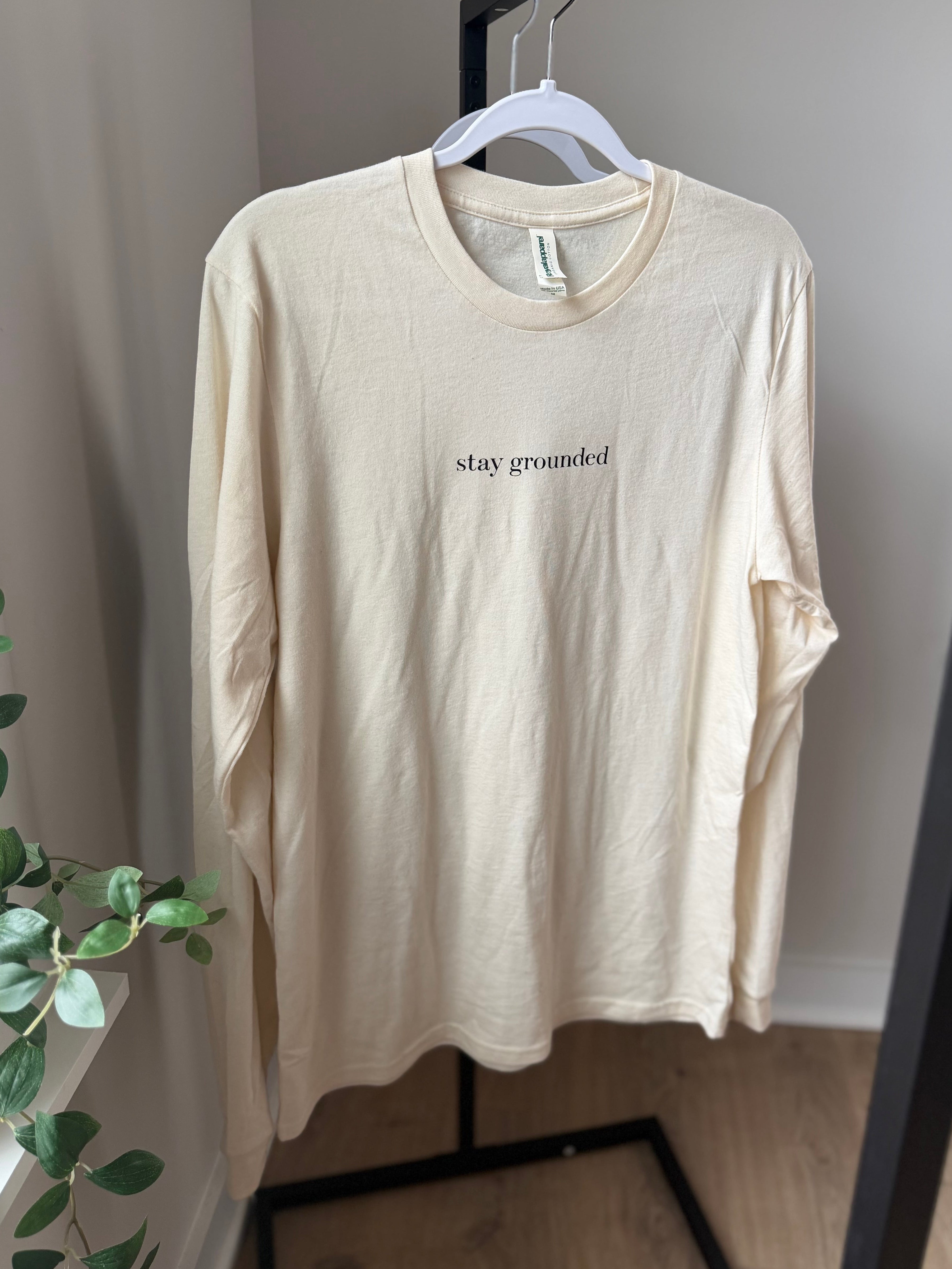SG Adult Organic long sleeve unisex basic NATURAL