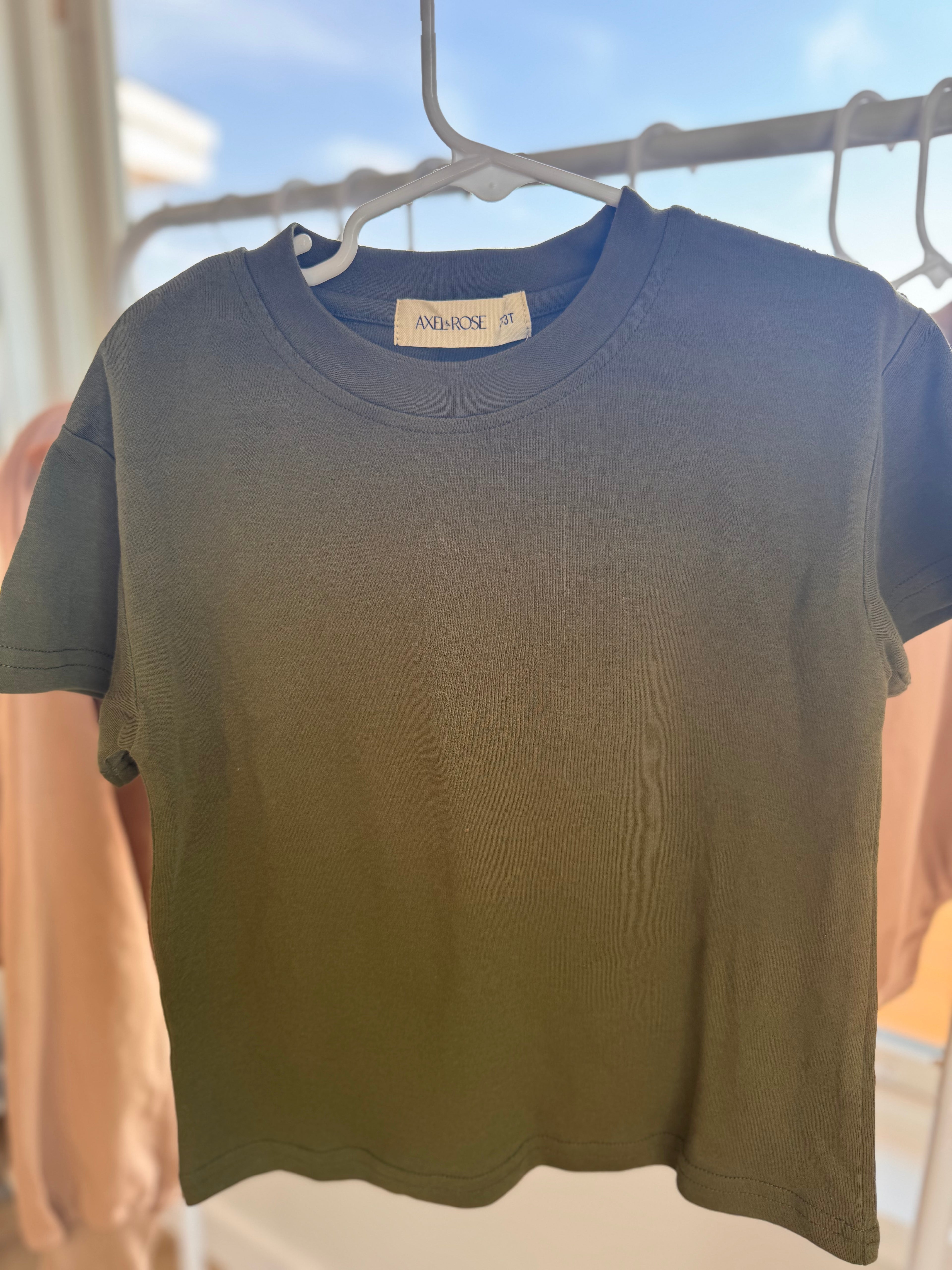 Green shorts set