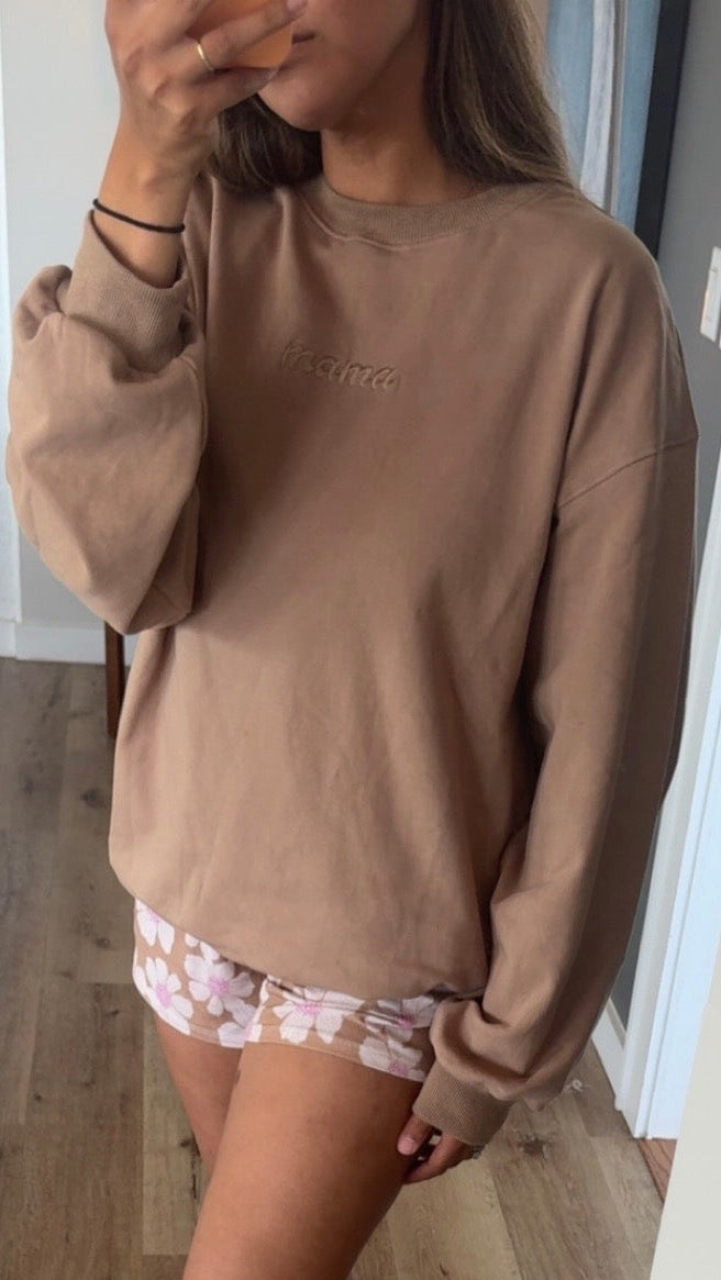 Mama affirmation crew neck